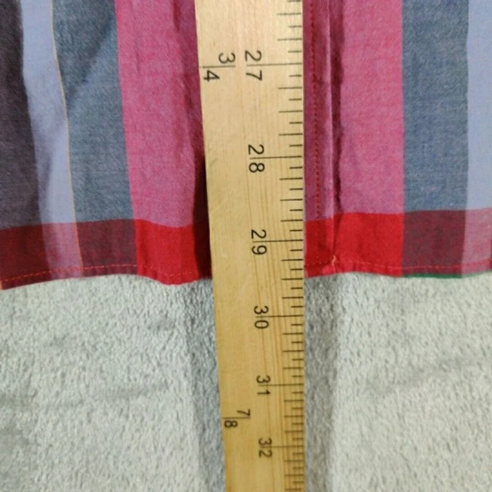 J Crew‎ Shirt Mens Large Multicolored Mardas Plaid Button Down Long Sleeve